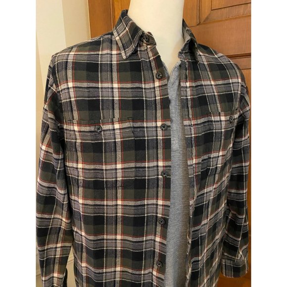 Woolrich Long Sleeve Flannel Shirt Men‎ Med Plaid Button Up 90s Grunge Workwear - Picture 1 of 16